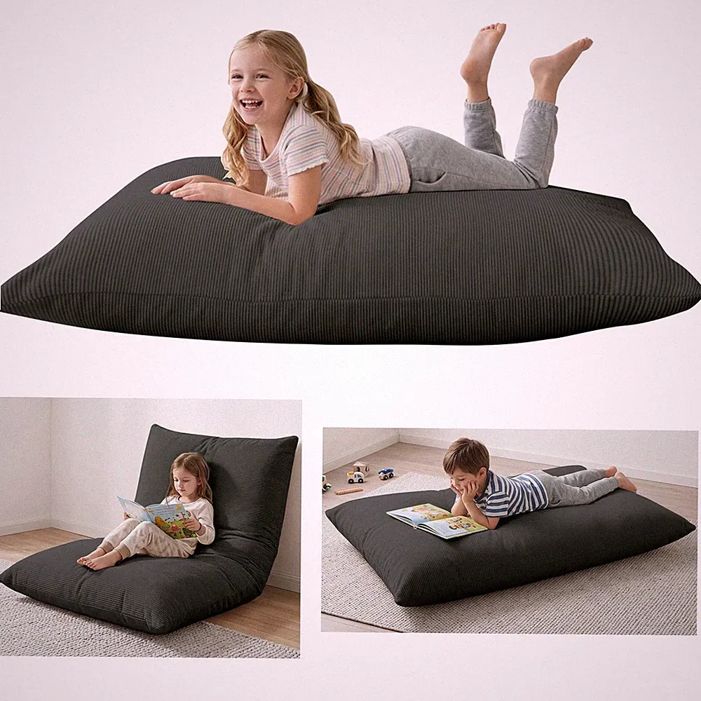 3 in 1 Folding Floor Chair, Cushion, Sleeping Bed, Compression Lounger Sofa Seat