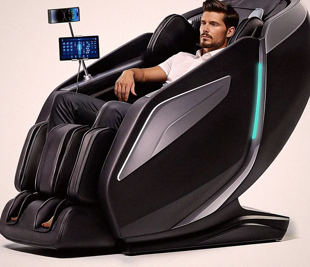 4D Full Body Massage Chair - Zero Gravity, 15 Modes, App Control, Shiatsu Foot M