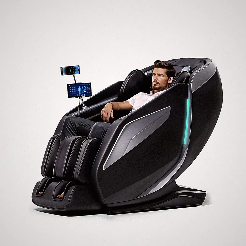 4D Massage Chair Full Body Zero Gravity Recliner - 55“ SL-Track,15 Auto Mo