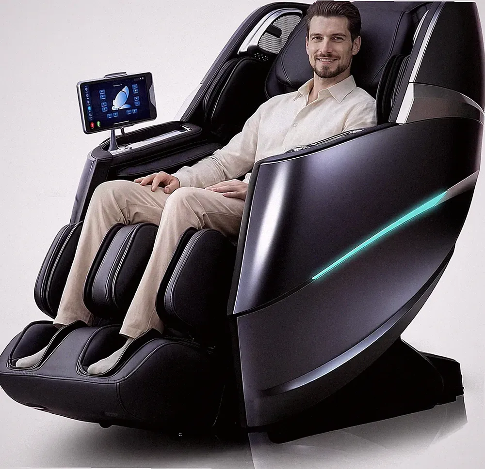 4D Massage Chair Full Body Zero Gravity Recliner - 55“ Sl-Track,20 Auto Modes,11