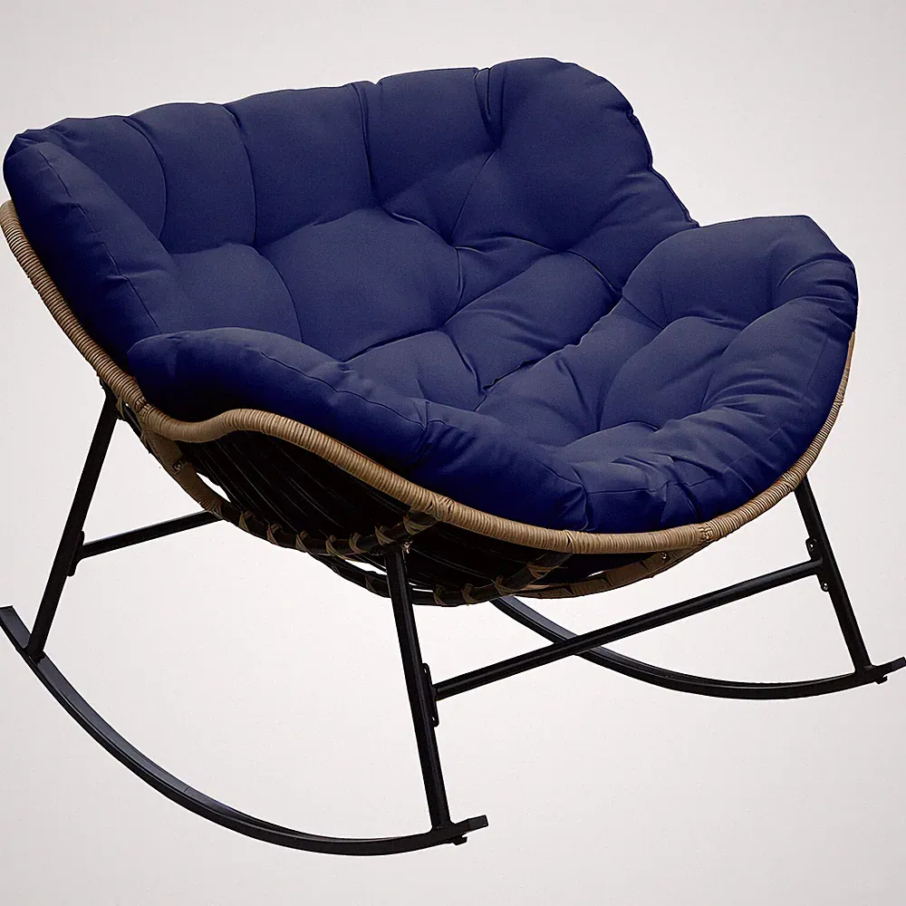 Large Rocking Chair Cushion Patio Egg Papasan Recliner Chair Pad Replacement