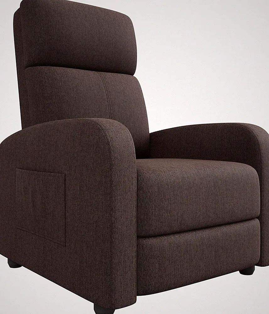 Recliner Chair Manual Push Back Recliner Sofa, Lazy Chair Home Theater Seating