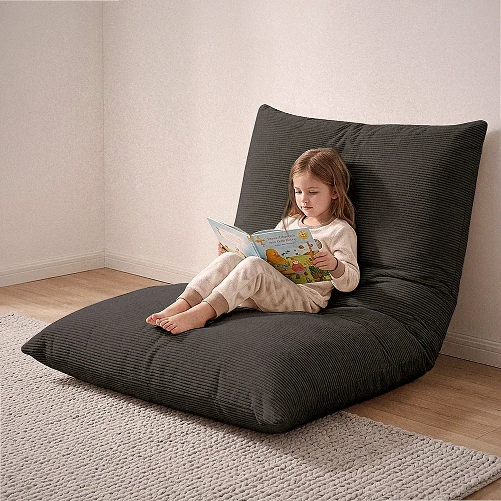 Washable Folding Floor Chair Skin-soft Compression Lounger Sofa Seat Cushion New
